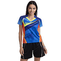 Форма для большого тенниса женская Zelart Fit 1811B размер S рост 145-150 см Blue-Orange