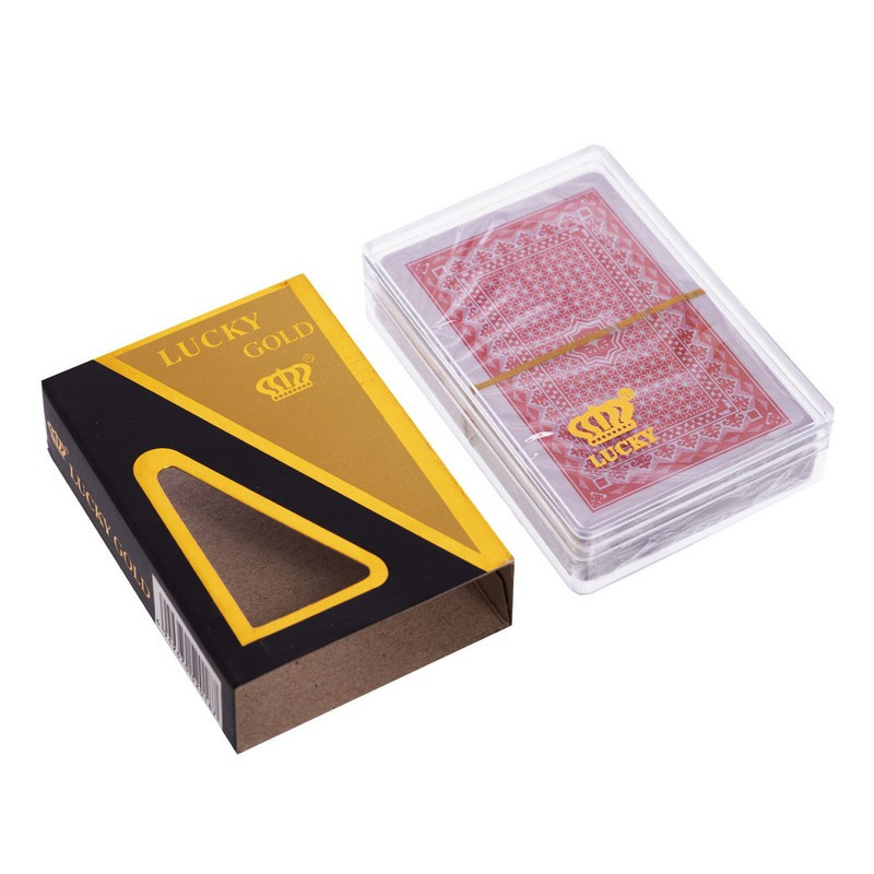 Карты игральные покерные пластиковые SP-Sport Poker Cards Lucky Gold Heroe 0846 54 карты - фото 3 - id-p1994089012
