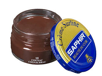 Зволожуючий крем для Взуття Saphir Creme Surfine коньяк