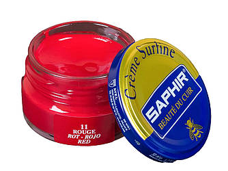 Зволожуючий крем для Взуття Saphir Creme Surfine червоний