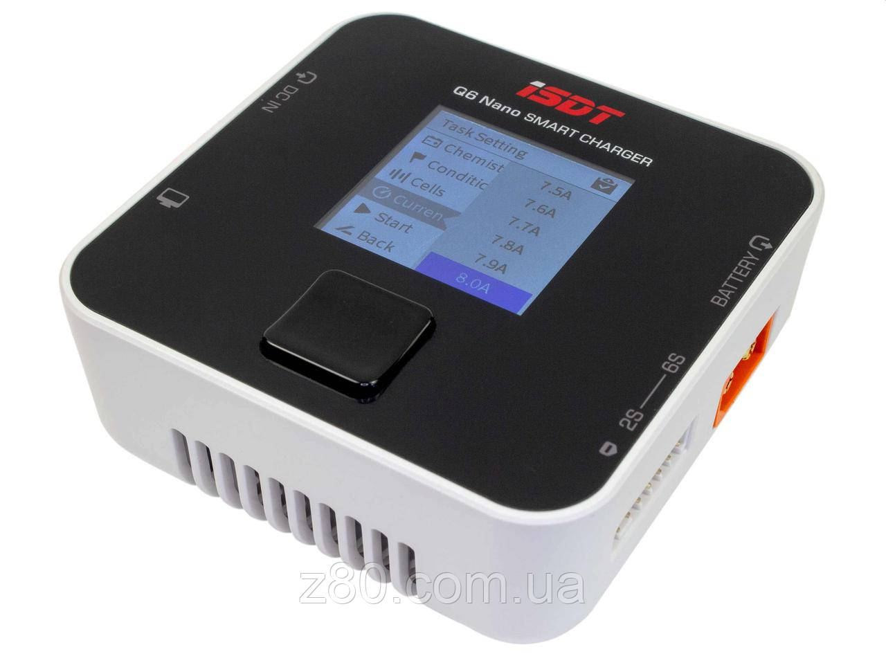 Зарядний пристрій iSDT Q6 Nano 200W 200W 8A (білий)