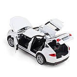 УЦІНКА! Модель тесла Model X іграшка біла. Машинка Тесла Модел Х інерційна, фото 3