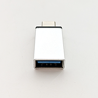 Адаптер OTG Type-C to USB-A silver OEM