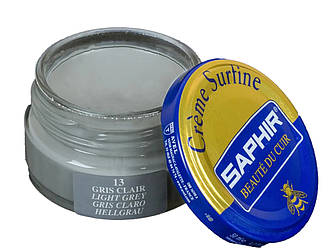 Зволожуючий крем для Взуття Saphir Creme Surfine світло-сірий