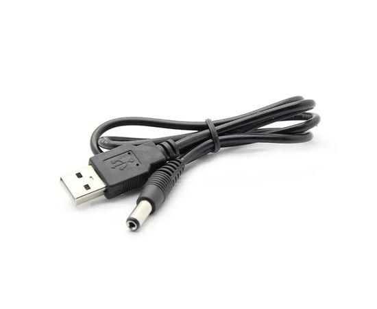 Кабель USB для роутера USB to DC 5.5x2.5 1m чорний, фото 1