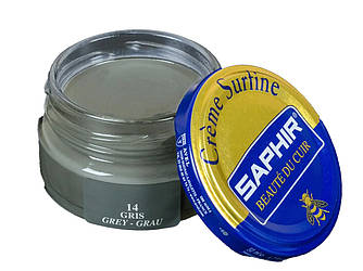 Зволожуючий крем для Взуття Saphir Creme Surfine сірий