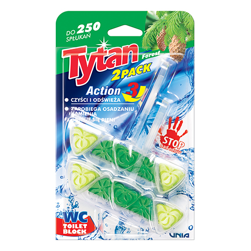 Туалетний ароматизатор "Лісовий", 2*40 г, ТМ TYTAN 20
