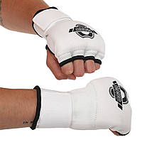 Перчатки-бинты внутренние для бокса и единобордств Zelart Hard Touch Heroe 8890 размер XS White
