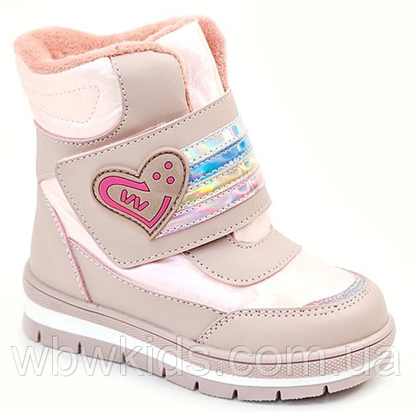 Зимові чобітки дитячі Weestep 7005P рожеві для дівчинки