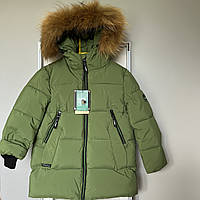 Яскрава дитяча зимова куртка для хлопців 110-134