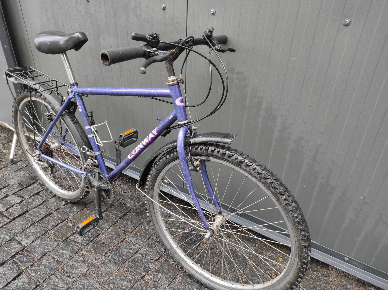 Велосипед 26" Konwey 3*7 синий Б/У - фото 2 - id-p1994100323