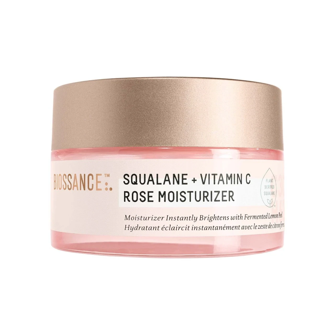 Освітлюючий антивіковий крем для обличчя Biossance Vitamin C Rose Moisturiser 15 мл