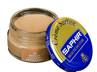 Зволожуючий крем для Взуття Saphir Creme Surfine бісквіт