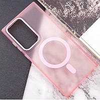 Чехол бампер Epik для Samsung Galaxy S23 Ultra Lyon Frosted MagSafe Pink