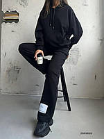 Спортивный костюм женский трехнитка 42-44; 46-48; 50-52 (3цв) "ANIKA" от прямого поставщика Черный, XXL/XXXL