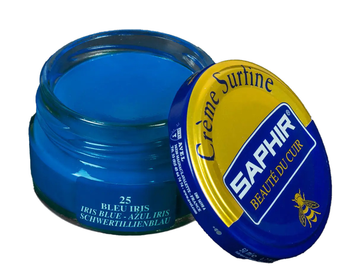Зволожуючий крем для Взуття Saphir Creme Surfine блакитний ірис, фото 1