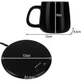 Чашка керамічна з електричним підігрівом та ложечкою 400 мл Ruhhy 22125 Польща, фото 6