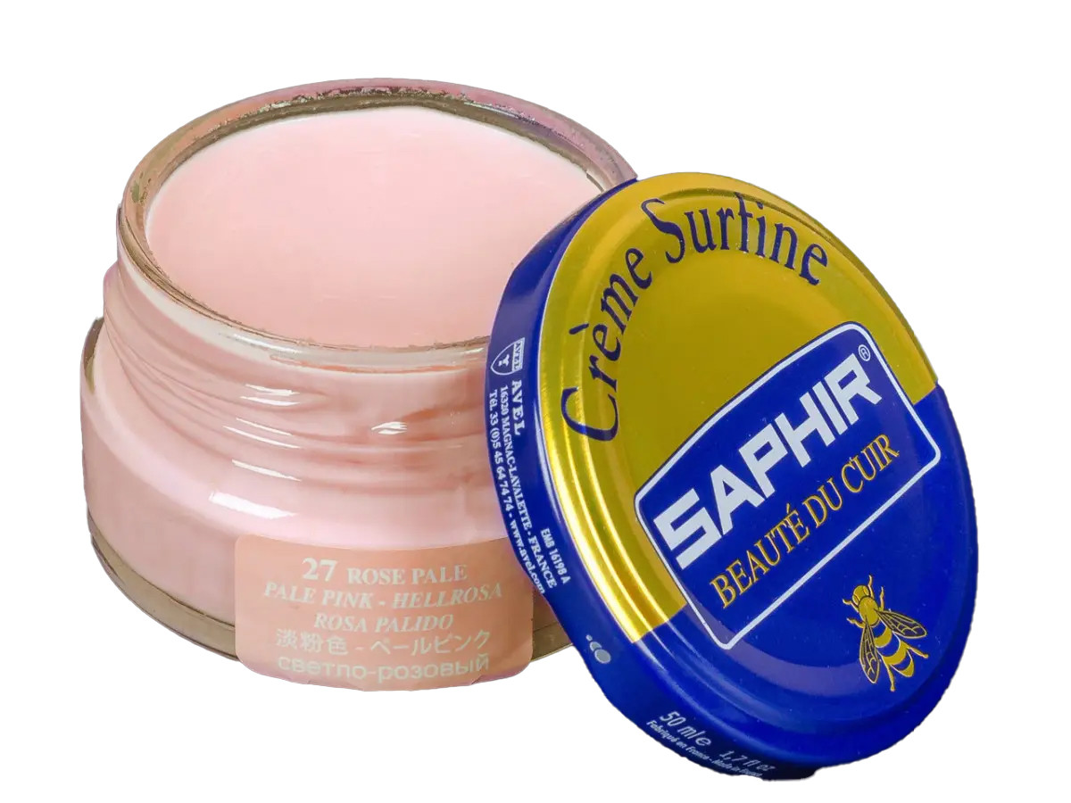 Зволожуючий крем для Взуття Saphir Creme Surfine світло-рожевий, фото 1