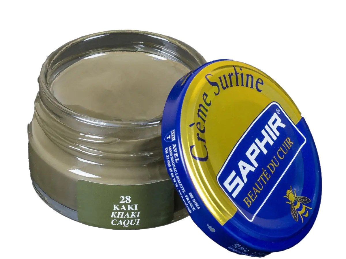 Зволожуючий крем для Взуття Saphir Creme Surfine хакі