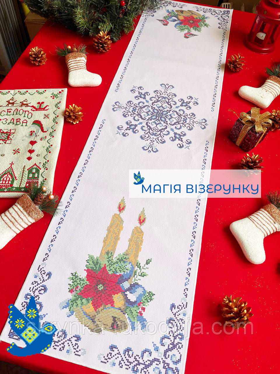 Заготовка Ранер 1 Доріжка новорічна для вишивання Магія Візерунку, фото 1