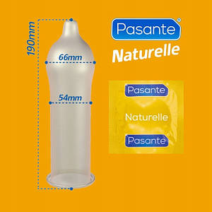 Презервативи Pasante Naturelle 6 штук анатомічні класичні