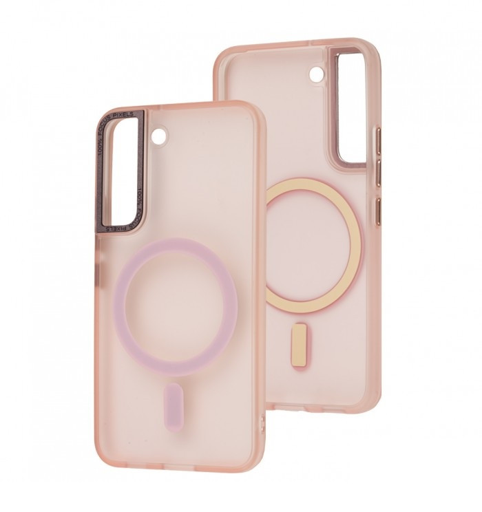 Чохол бампер Epik для Samsung Galaxy S22 Lyon Frosted MagSafe Pink