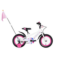 Велосипед RACE Formula OPS-FRK-14-021, 14", рама 8" білий з рожевим, Land of Toys