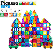 Магнітний будівельний 3D конструктор PicassoTiles 180 Piece Set 180pc Building Block Оригінал