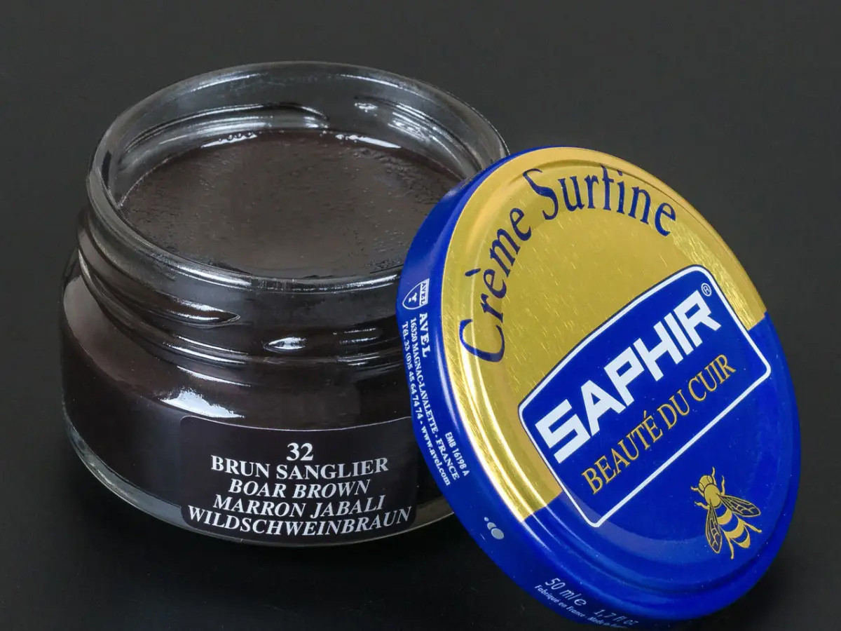 Зволожуючий крем для Взуття Saphir Creme Surfine вепр, фото 1