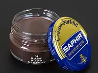 Увлажняющий крем для обуви Saphir Creme Surfine табак