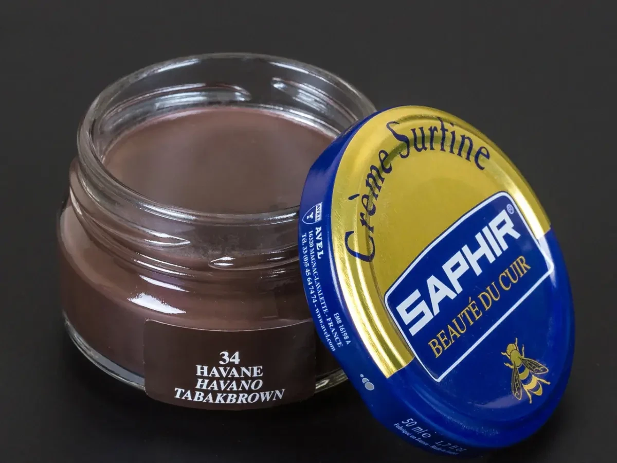 Зволожуючий крем для Взуття Saphir Creme Surfine тютюн