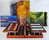 Великий набір для малювання 174 елементи у валізі Maaleo 6004 Польща, фото 4