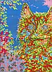 Набір для вишивання за нанесеною на канву схемою "Kitten and puppy". AIDA 14CT printed 55*41 см, фото 9