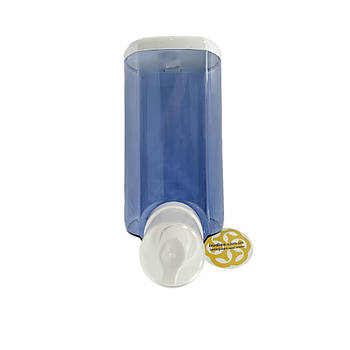Настінний пластиковий дозатор для мила піни 900 мл, синьо-білий Afacan Plastik
