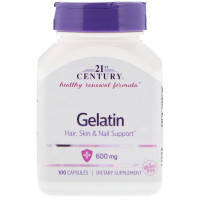 Вітамінно-мінеральний комплекс 21st Century Желатин, Gelatin, 600 мг, 100 капсул (CEN-22663)