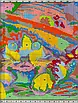 Набір для вишивання за нанесеною на канву схемою "Oil painting Cat". AIDA 14CT printed 42*34 см, фото 7