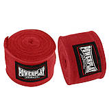 Бинти для боксу PowerPlay 3047 Червоні (4м), фото 5