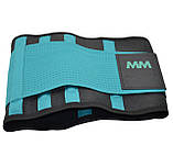 Пояс компресійний MadMax MFA-277 Slimming belt Black/turquoise M, фото 11