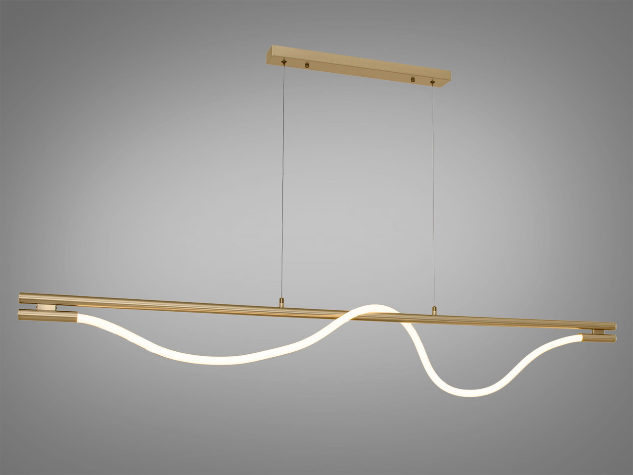 Світлодіодна люстра шланг бронза, 20W для вітальні та кухні 9609-L1600GAB