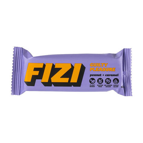 Fizi Guilty Pleasure Bar (45 g, peanut + caramel), фото 1