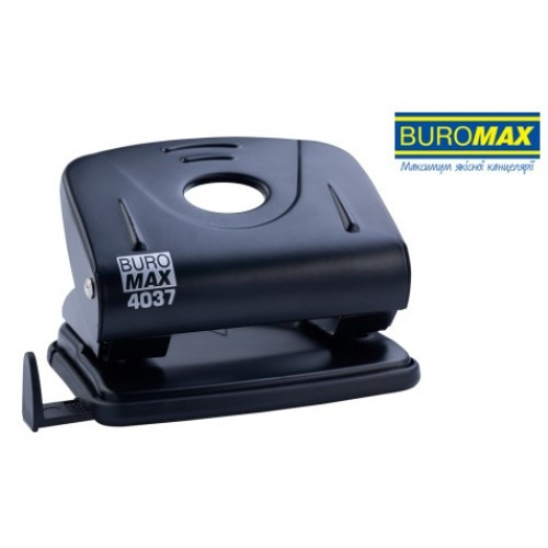 Діркопробивач BUROMAX 4037-01 металевий 20 арк. чорний (1/12)
