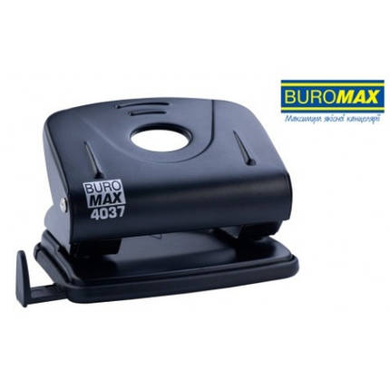 Діркопробивач BUROMAX 4037-01 металевий 20 арк. чорний (1/12), фото 1