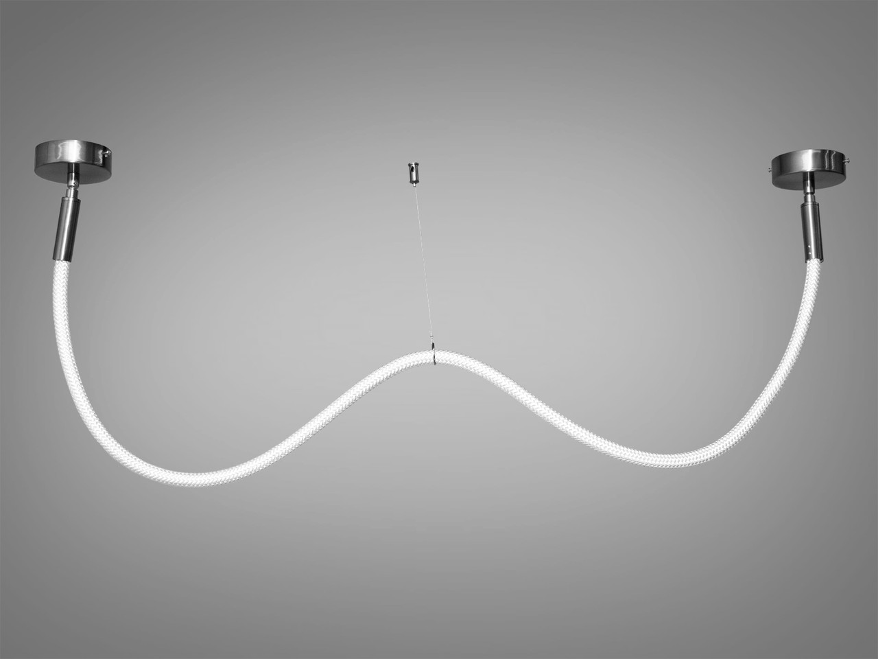 Світлодіодний підвісний світильник для вітальні, чорний хром, 17 W 9610-1500BHR