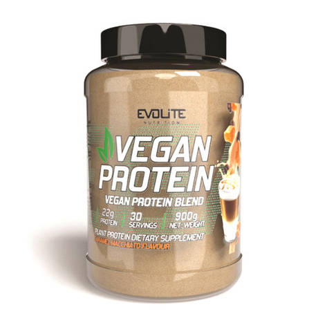 Evolite Nutrition Vegan Protein (900 g, caramel macchiato), фото 2