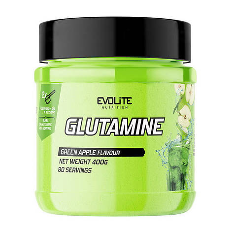 Evolite Nutrition Glutamine (400 g, strawberry), фото 1