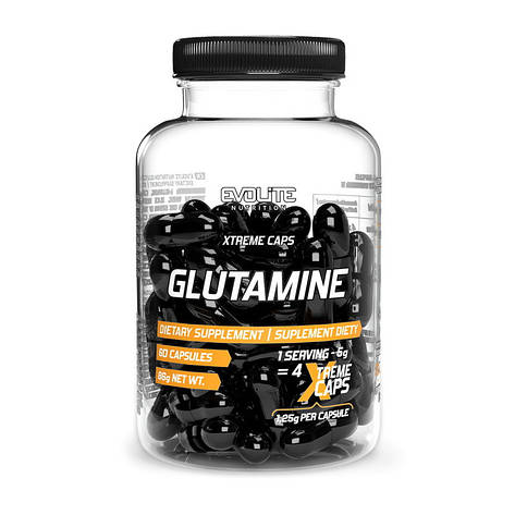 Evolite Nutrition Glutamine 1250 mg Extreme (60 caps), фото 1