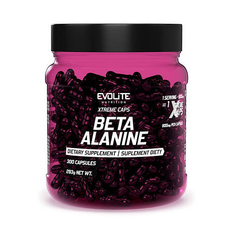 Evolite Nutrition Beta Alanine 800 mg Xtreme (300 caps), фото 1