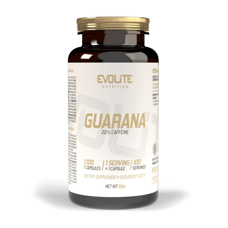 Екстракт гуарани Evolite Nutrition Guarana (22% Caffeine) 100 veg caps