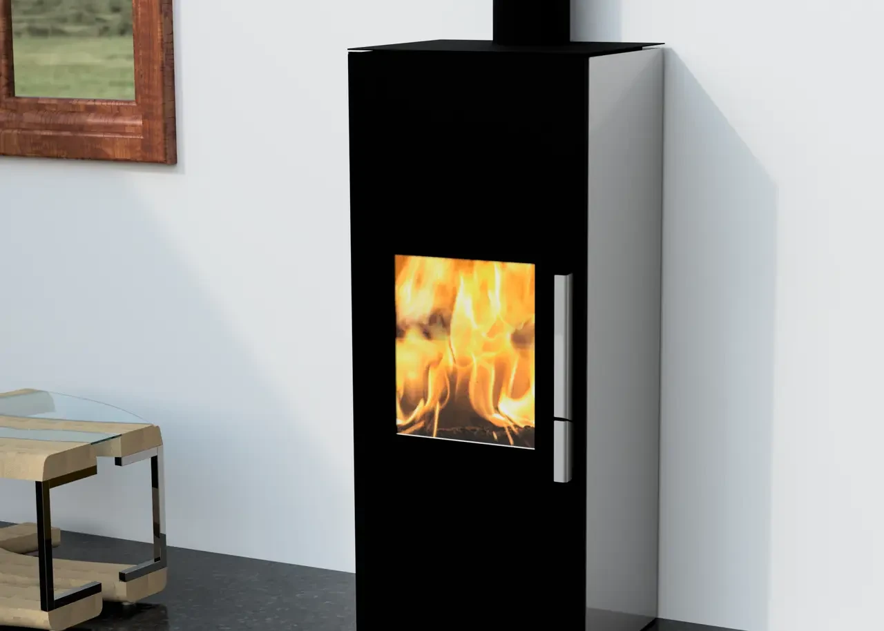 Сіра камінна піч KFC Onix 8 grey, фото 1