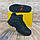 Кросівки чоловічі Baas 2396-1 зима чорні термо текстиль, фото 3